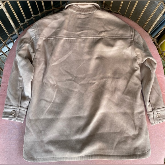 Abercrombie Boyfriend style button up jack in tan- size s - Picture 2 of 5